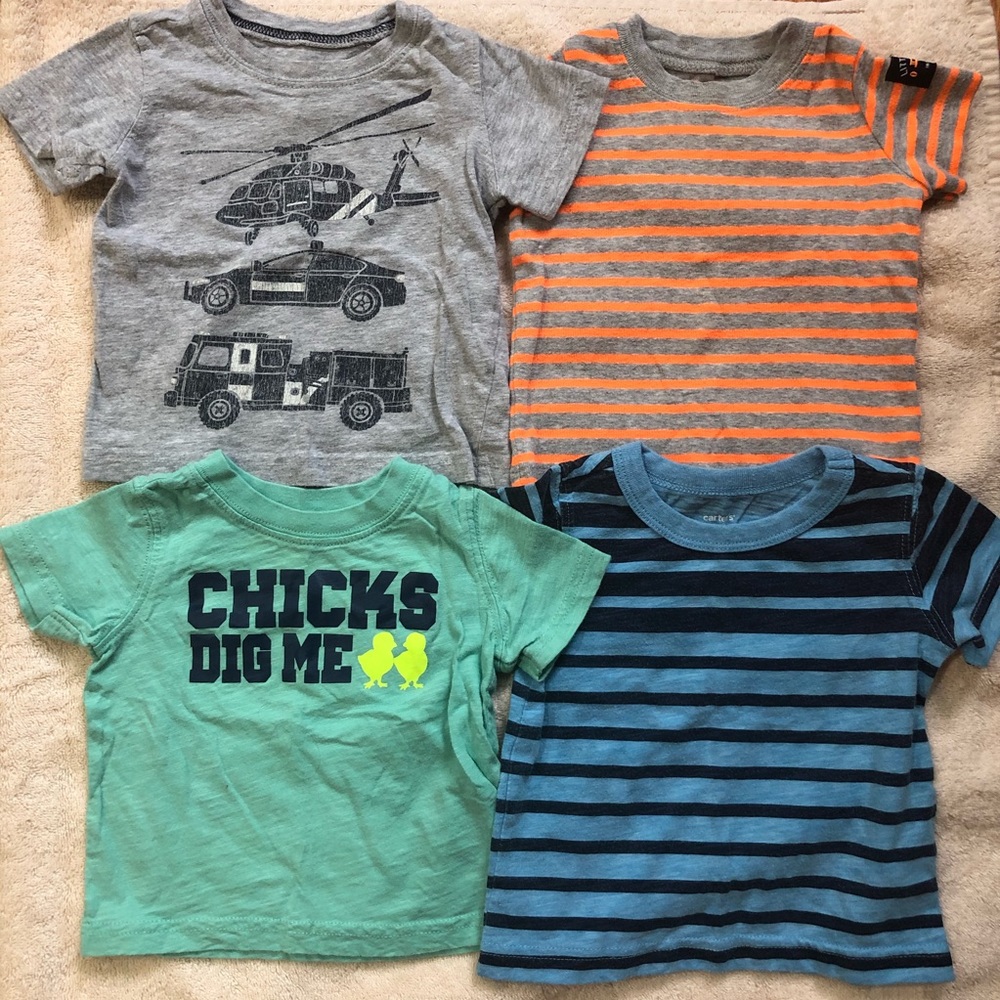 Carter’s T-shirts Bundle Size 6mos